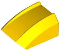 Yellow Slope, Curved 2 x 2 Lip