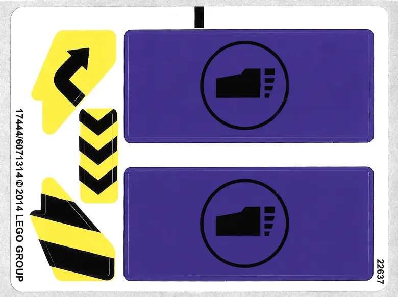 Sticker Sheet for Set 79122 - (17444/6071314)