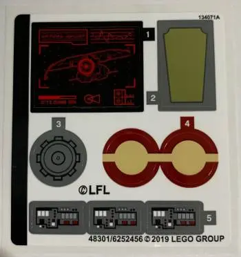 Sticker Sheet for Set 75234 - (48301/6252456)