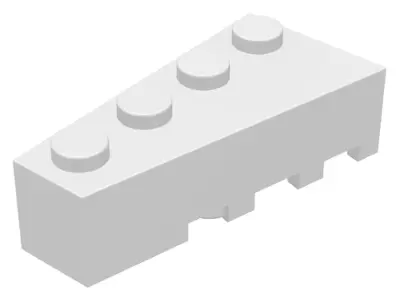 White Wedge 4 x 2 Left