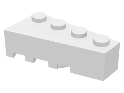 White Wedge 4 x 2 Right