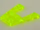 Trans-Neon Green Wedge, Plate 4 x 4