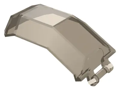 Trans-Brown Windscreen 4 x 4 x 4 2/3 with Bar Handle