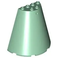 Sand Green Cone Half 8 x 4 x 6
