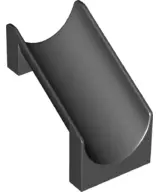 Black Slide Playground 4 x 6 x 6 Straight