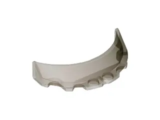 Trans-Brown Windscreen 3 x 6 x 1 Curved