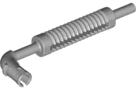 Light Bluish Gray Vehicle, Exhaust Pipe with Technic Pin, Flat End and Pin with Round Hole