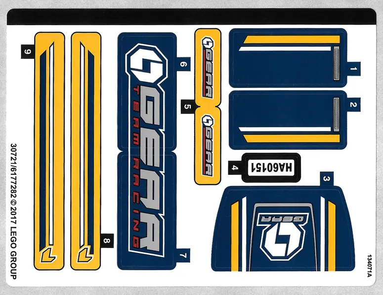 Sticker Sheet for Set 60151 - (30721/6177282)