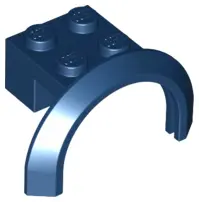 Dark Blue Vehicle, Mudguard 4 x 2 1/2 x 1 2/3 with Arch Round