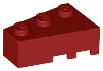 Dark Red Wedge 3 x 2  Left