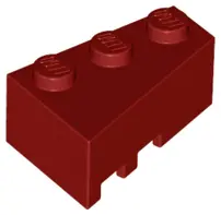 Dark Red Wedge 3 x 2  Right
