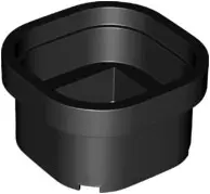 Black Cylinder Warp Pipe 6 x 6 x 3 1/3