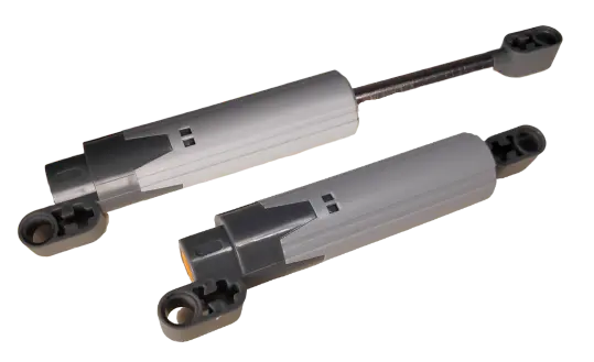 Light Bluish Gray Technic Linear Actuator with Dark Bluish Gray Ends, Type 1