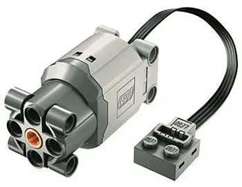 Light Bluish Gray Electric, Motor 9V Power Functions L with Dark Bluish Gray Bottom