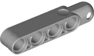 Light Bluish Gray Technic, Steering Arm 5 x 1 with Tow Ball Socket Rounded, Chamfered