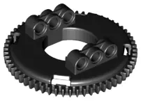 Black Technic Turntable 60 Tooth Bevel, Top