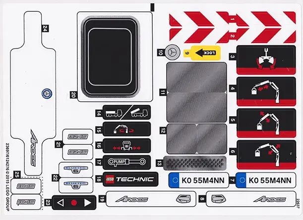 Sticker Sheet for Set 42043 - (23697/6124276)