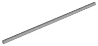 Light Bluish Gray Hose, Pneumatic 4mm D. V2 Precut 19L / 15.2cm