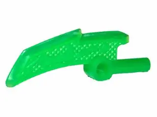 Trans-Green Minifigure, Weapon Blade with Bar (Ninjago Jade Blade)