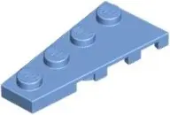 Medium Blue Wedge, Plate 4 x 2 Left