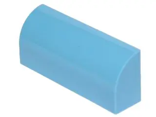 Medium Blue Slope, Curved 1 x 4 x 1 1/3