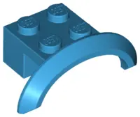 Dark Azure Vehicle, Mudguard 4 x 2 1/2 x 1 with Arch Round