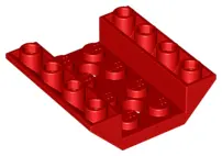 Red Slope, Inverted 45 4 x 4 Double with 2 Holes