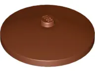 Reddish Brown Dish 4 x 4 Inverted (Radar) with Solid Stud