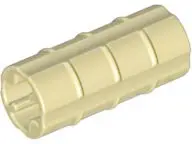 Tan Technic, Axle Connector 2L (Ridged with x Hole x Orientation)