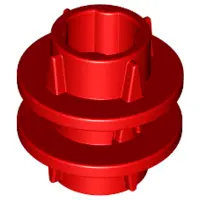 Red Technic Driving Ring 2L with 4 Teeth