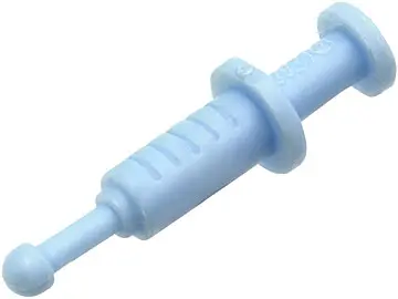 Bright Light Blue Minifigure, Utensil Syringe