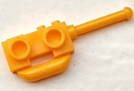 Bright Light Orange Minifigure, Utensil Radio with Extended Handle