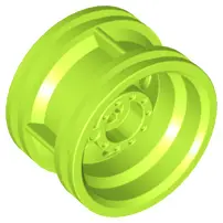 Lime Wheel 30.4mm D. x 20mm with No Pin Holes and Reinforced Rim
