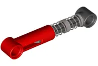 Red Technic, Shock Absorber 6.5L with Black Piston Rod - Hard Spring, Tight Coils in Middle
