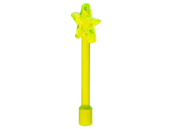 Trans-Neon Green Minifigure, Utensil Magic Wand