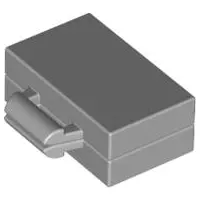 Light Bluish Gray Minifigure, Utensil Briefcase / Suitcase