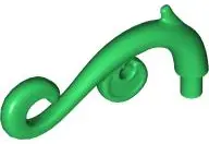 Green Plant Stem, Curved with Bar, Thorns, and Swirls
