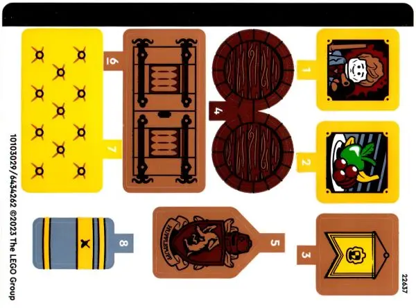 Sticker Sheet for Set 76412 - (10103029/6434262)