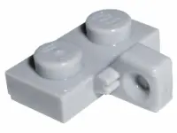 Light Bluish Gray Hinge Plate 1 x 2 Locking with 1 Finger on Side (Undetermined Type)