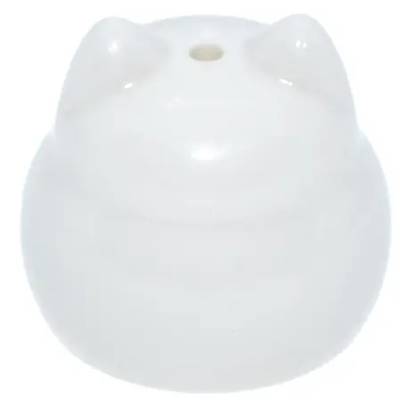 White Brick, Round with Indented Top and Cat Ears
