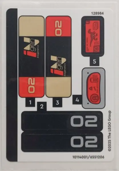 Sheet for Set 76972 - (10114001/6551206)