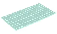 Light Aqua Plate 8 x 16
