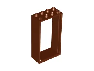 Reddish Brown Door, Frame 2 x 4 x 6