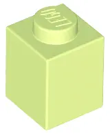 Yellowish Green Brick 1 x 1