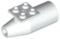 White Engine, Smooth Large, 2 x 2 Thin Top Plate