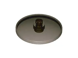 Trans-Brown Dish 4 x 4 Inverted (Radar) with Solid Stud