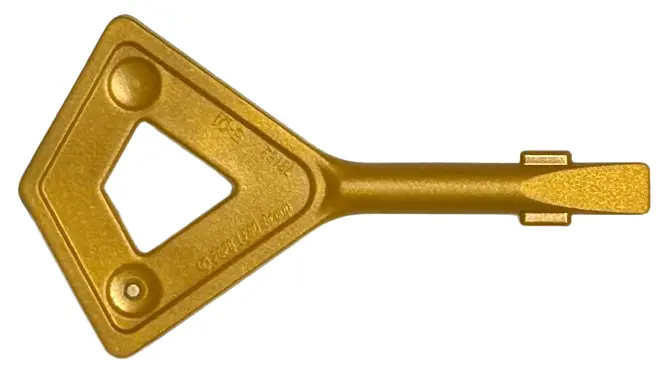 Pearl Gold Tile Remover Key with Diamond and Screwdriver Ends