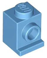 Medium Blue Brick, Modified 1 x 1 with Headlight