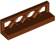 Reddish Brown Fence 1 x 4 x 1 Lattice