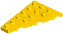 Yellow Wedge, Plate 6 x 4 Left
